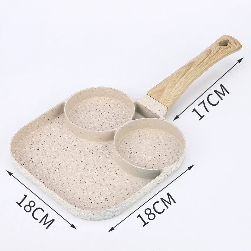 BowLift | Four-hole egg pan, breakfast omelette household frying pan non-stick pan