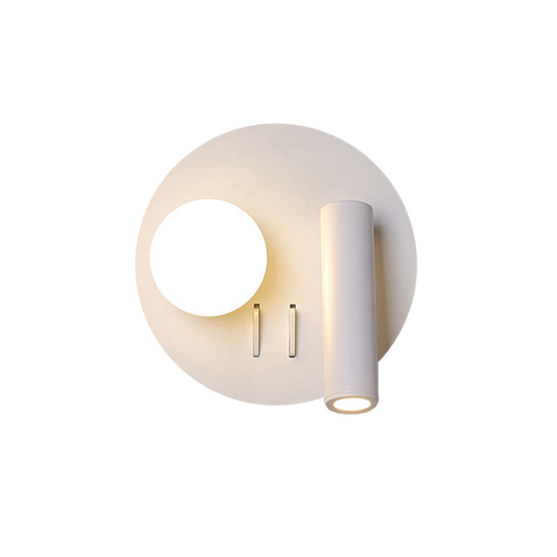 BowLift | Round Wall-Mounted Lamp Simplicity Acrylic LED White Surface Wall Lamp with Downlight Design in Warm/White Light
