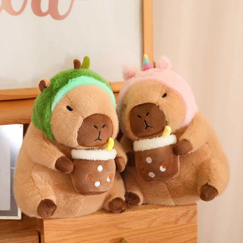 BowLift | CuddleCapy Cuddle Doll Plush | Capybara & Rabbit Design | Soft Cuddle Toy in Various Styles & Sizes