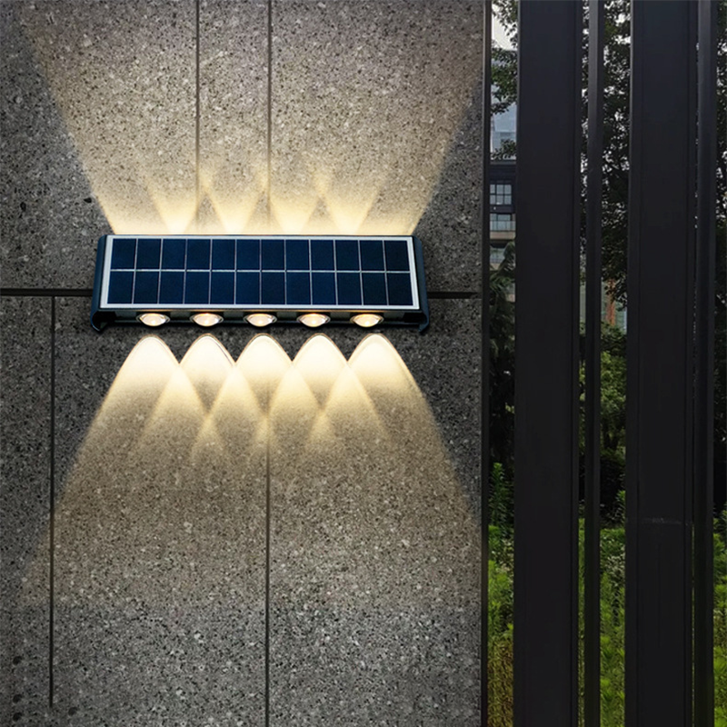 BowLift | Modern Simplicity Solar Waterproof Rectangular ABS PMMA LED Wall Light Lamp For Outdoor Patio