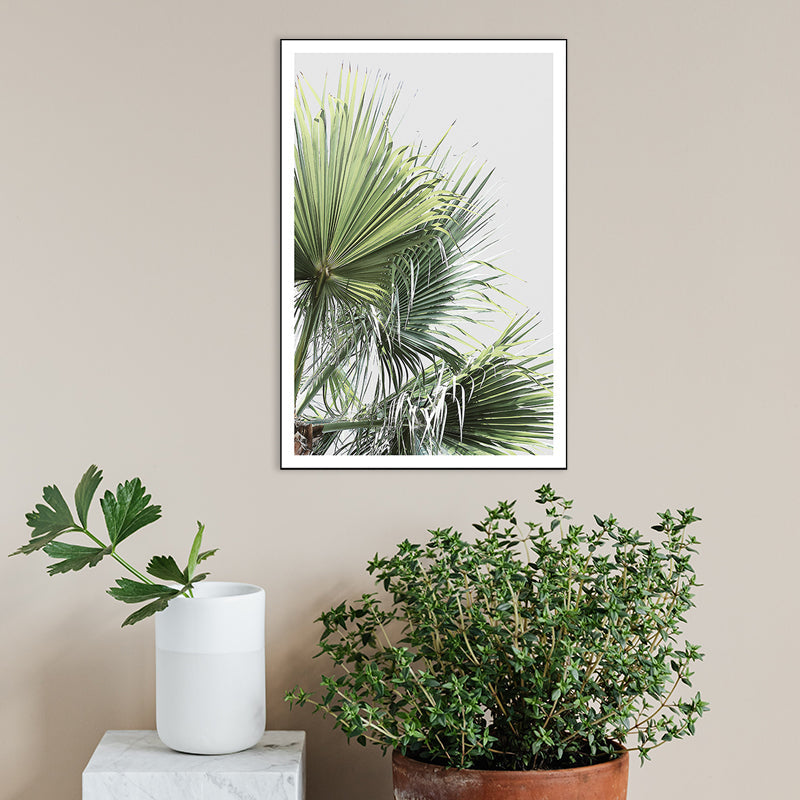 BowLift | Light Color Tropical Art Print Botanical Wrapped Canvas for Kitchen, Multiple Sizes