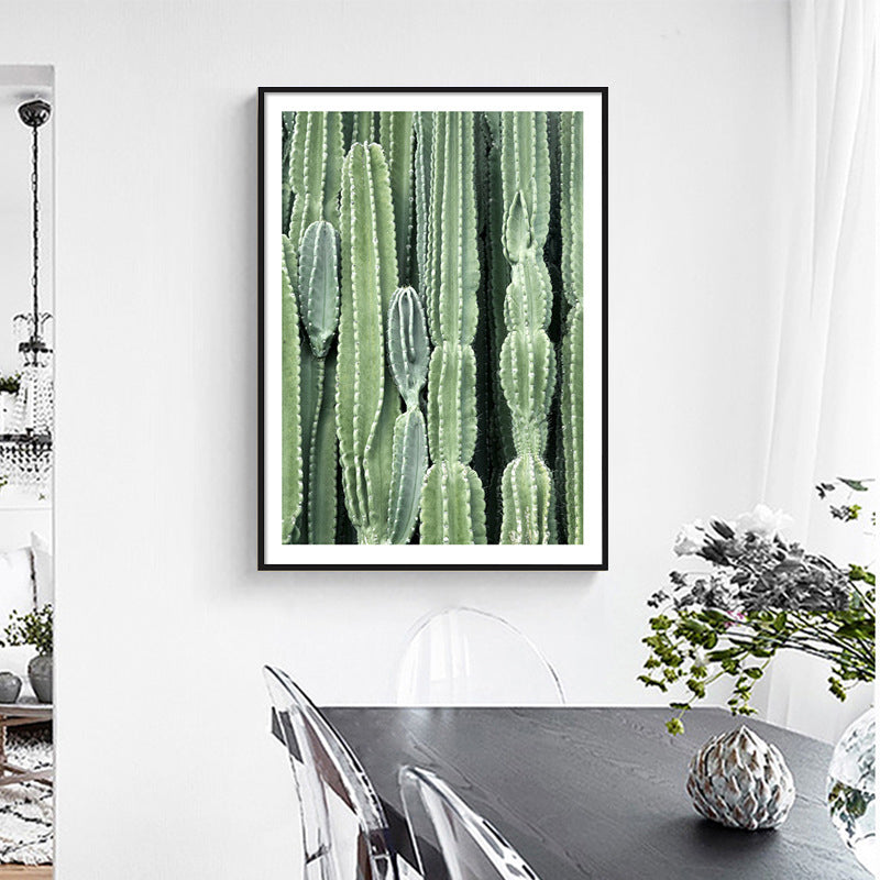 BowLift | Cactus Signs Soft Color Canvas Wall Art Print Texture, Multiple Size Options