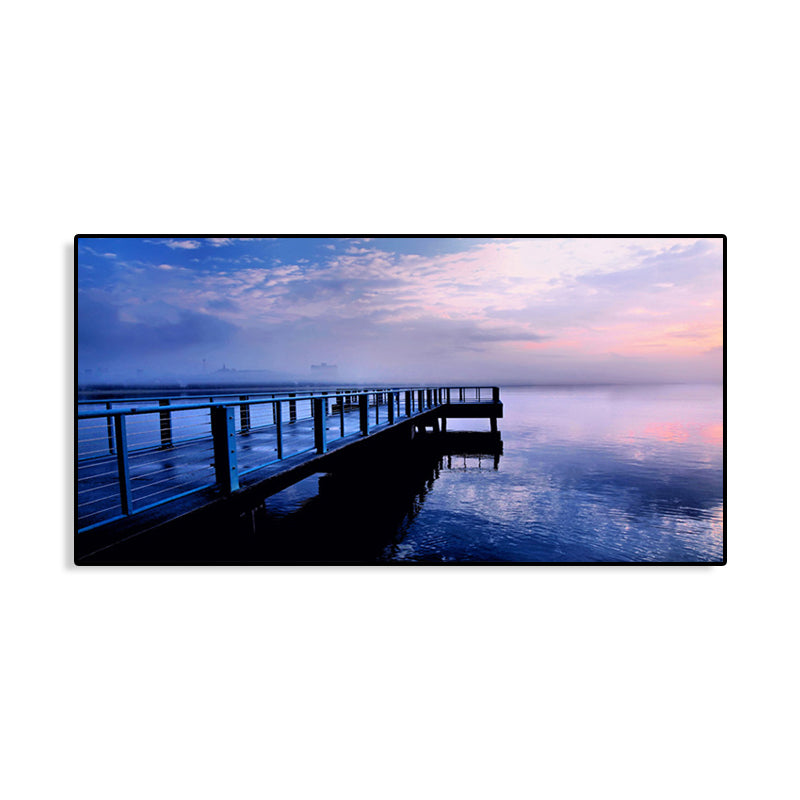 BowLift | Light Color Sea View Painting Texture Wall Decoration Print for Guest Accommodations, Multiple Sizes