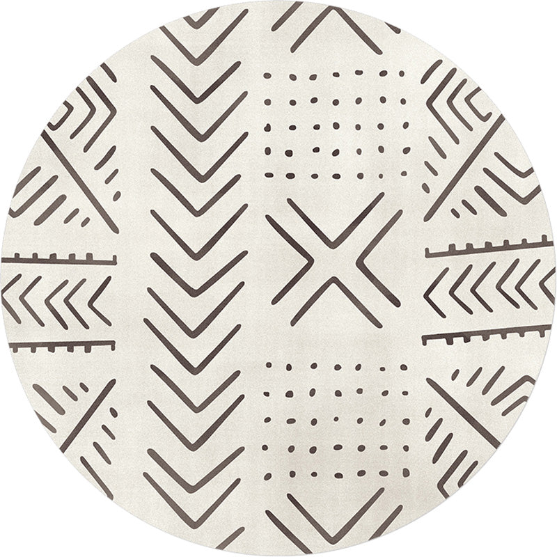 BowLift | Geometric and striped pattern carpet polyester modern carpet washable non-slip pet-friendly carpet for the living room