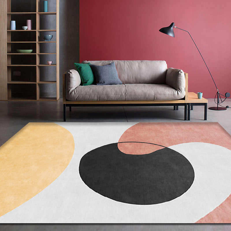 BowLift | Stylish Nordic Carpet Multicolor Color Block Carpet Pet Friendly Non-Slip Washable Rug for Decoration