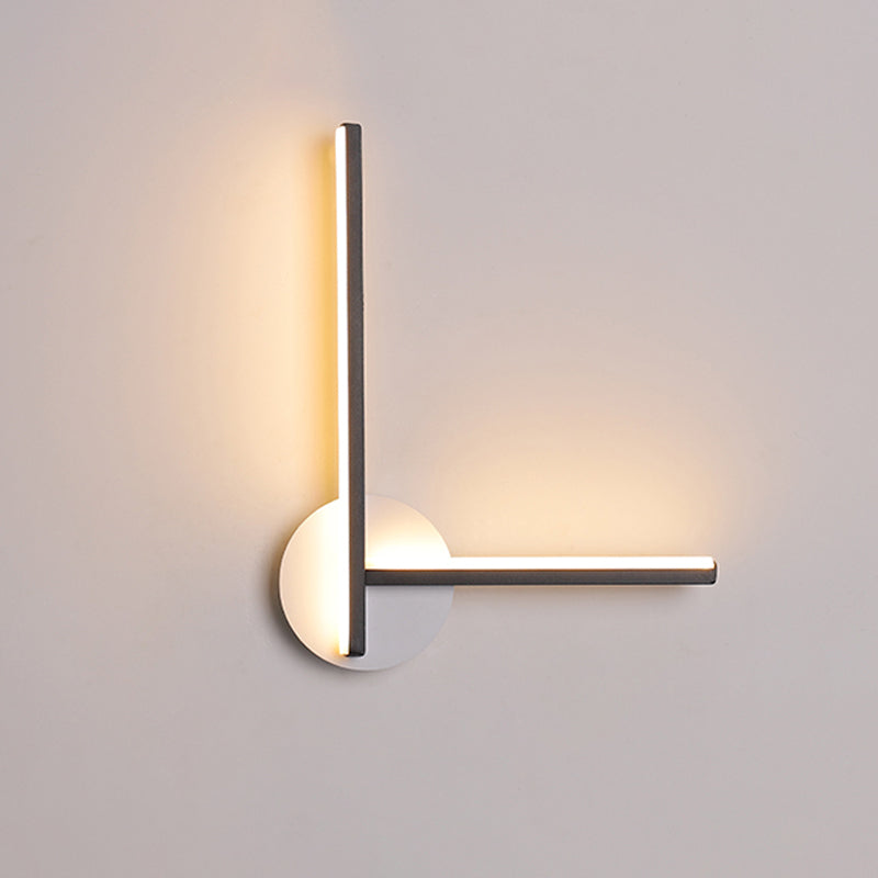 BowLift | Acrylic Cross Wall Lighting Ideas Minimalism Black/White LED Wall Lamp in Warm/White Light for Nightstand