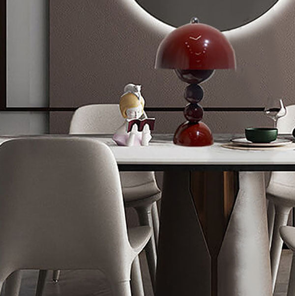 BowLift | Modern Luxury Table Lamp made of Green Pumpkin Ceramic with 1 Light – Ideal for Night/Living Room/Bedroom/Office