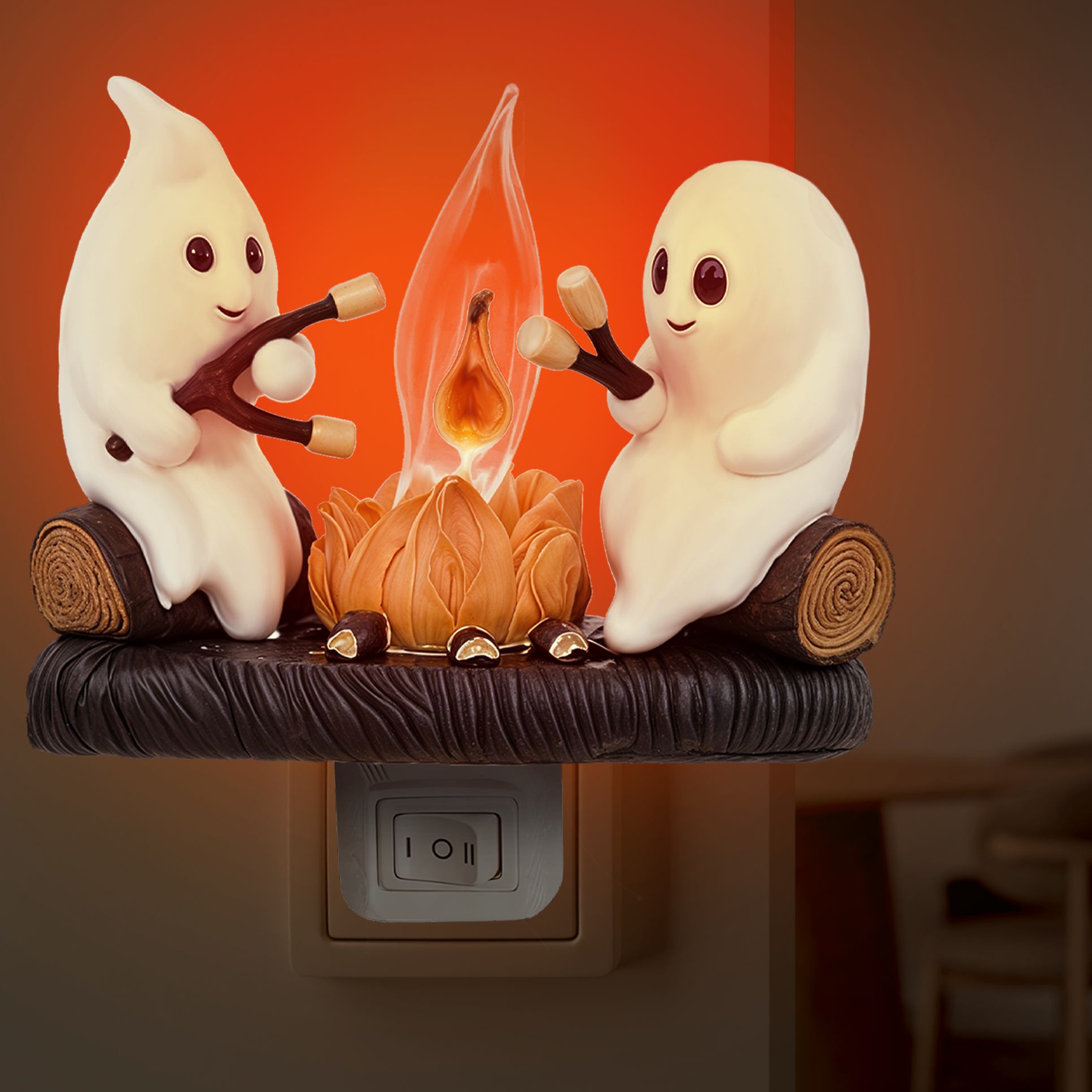 BowLift | Halloween Ghost Campfire Night Light