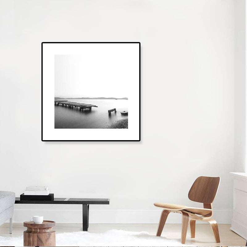 BowLift | Dark Photography Seascape Art Print Textured Contemporary Living Room Furniture Wall Decor