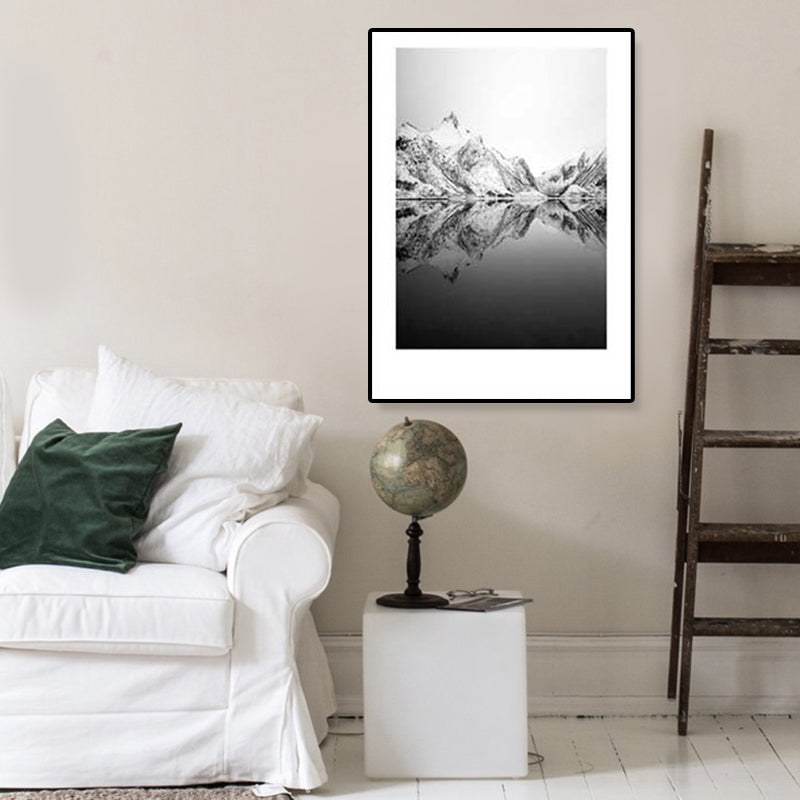 BowLift | Tropical Rocky Bay Seascape Canvas Print Dark Color Texture Wall Art for the Living Room