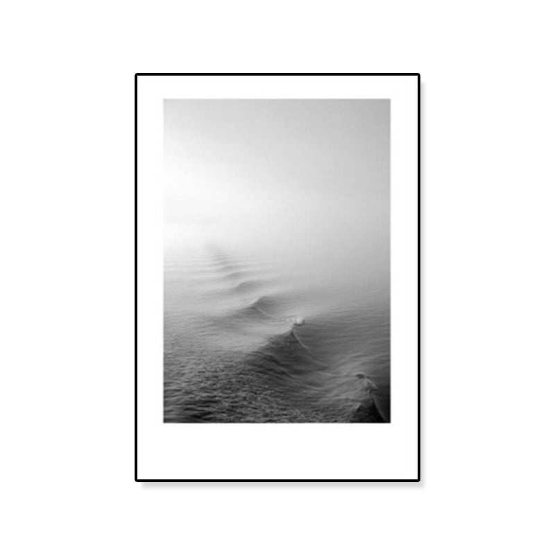 BowLift | Tropical Rocky Bay Seascape Canvas Print Dark Color Texture Wall Art for the Living Room