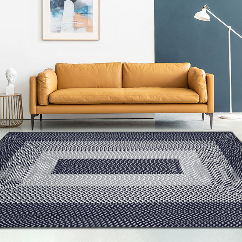 BowLift | Unique Rustic Floor Mat Cotton Geometric Pattern Rug Washable Pet Friendly Non-Slip Carpet for Living Room