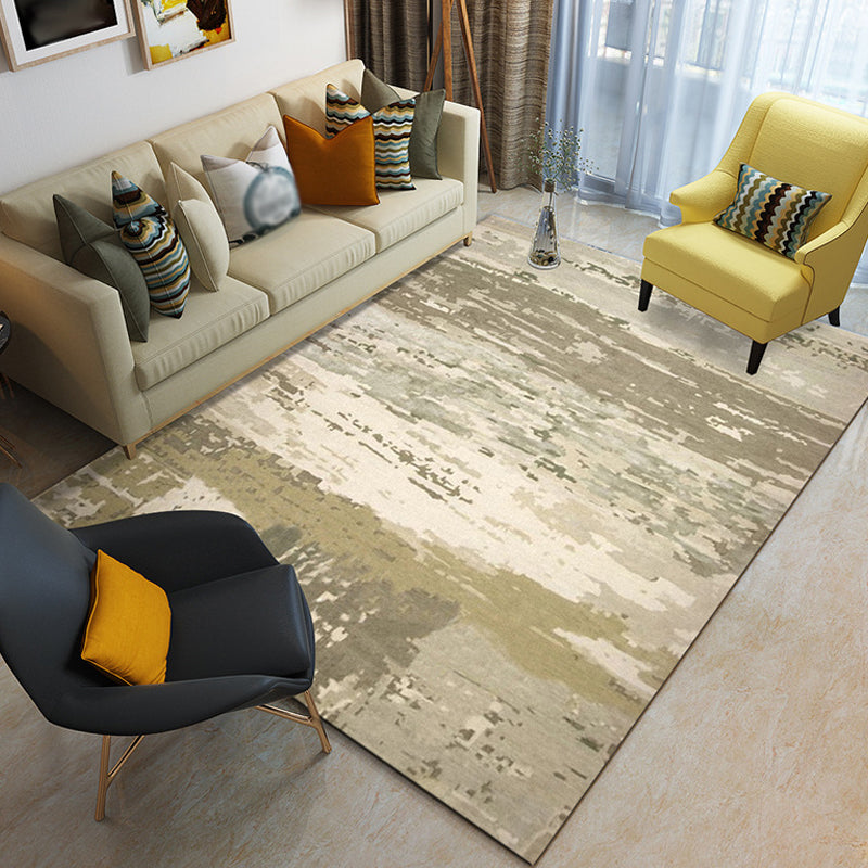 BowLift | Unique Abstract Carpet Multicolor Industrial Carpet Polyester Pet Friendly Washable Non-Slip Area Rug for Living Room