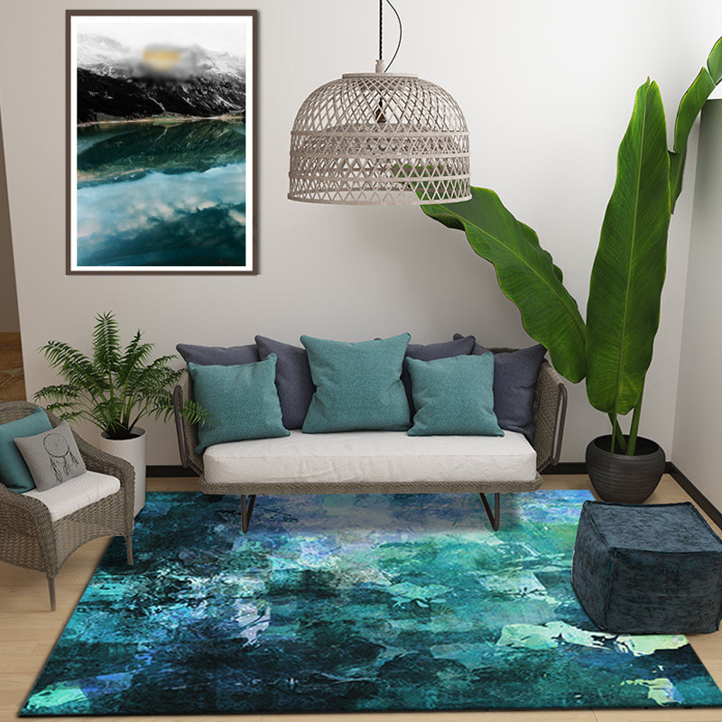 BowLift | Creative Abstract Rug Multicolor Industrial Rug Polyester Pet Friendly Washable Non-Slip Carpet for Living Room