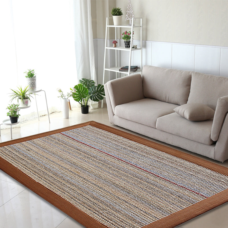 BowLift | Brown Solid Color Rug Sisal Country Rug Pet Friendly Washable Non-Slip Rug for Bedroom
