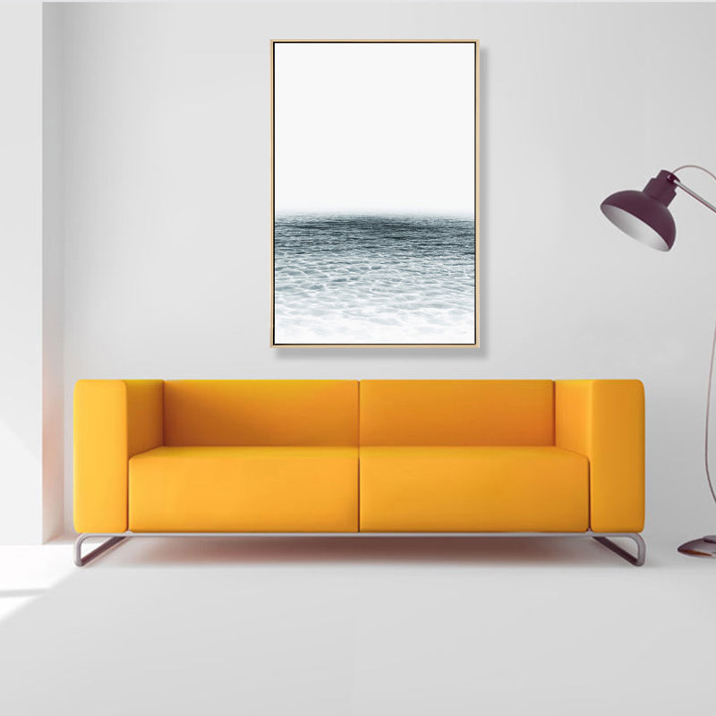 BowLift | Tropix Photo Ocean Surface Art Print Fabric Texture Light Color Wall Decoration for Home