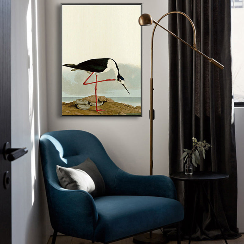 BowLift | Tropical Painting Print Flamingo Canvas Home Indoor Wall Art Decor in Pastel Color
