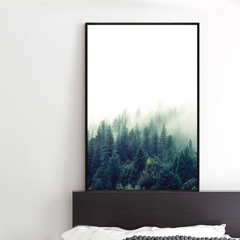 BowLift | Tropics Natural Landscape Wall Art Living Room Canvas Print in Dark Color, Multiple Sizes