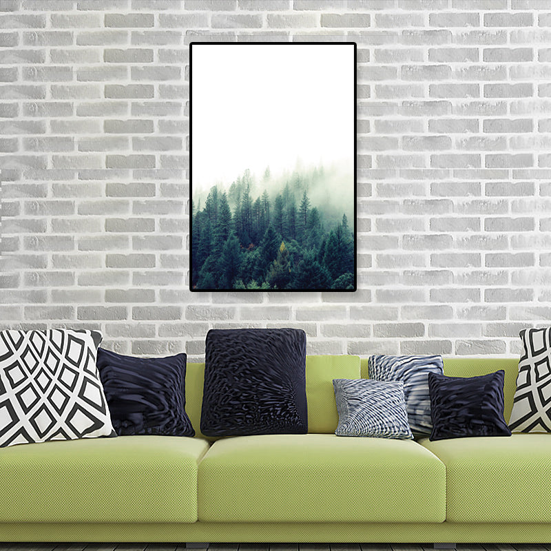 BowLift | Tropics Natural Landscape Wall Art Living Room Canvas Print in Dark Color, Multiple Sizes