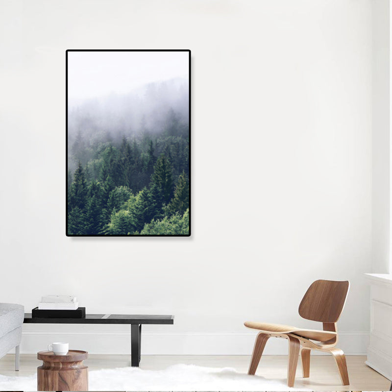 BowLift | Tropics Natural Landscape Wall Art Living Room Canvas Print in Dark Color, Multiple Sizes