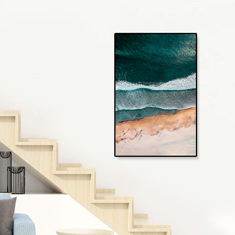 BowLift | Tropics Natural Landscape Wall Art Living Room Canvas Print in Dark Color, Multiple Sizes