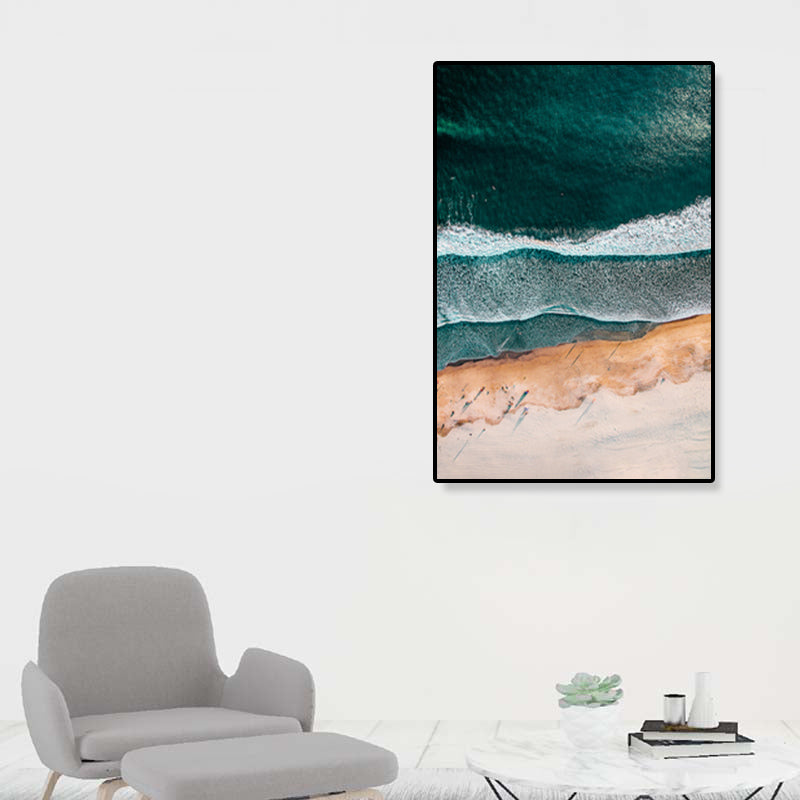 BowLift | Tropics Natural Landscape Wall Art Living Room Canvas Print in Dark Color, Multiple Sizes