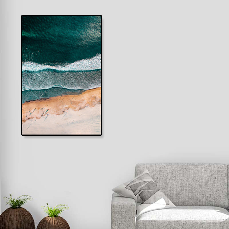 BowLift | Tropics Natural Landscape Wall Art Living Room Canvas Print in Dark Color, Multiple Sizes
