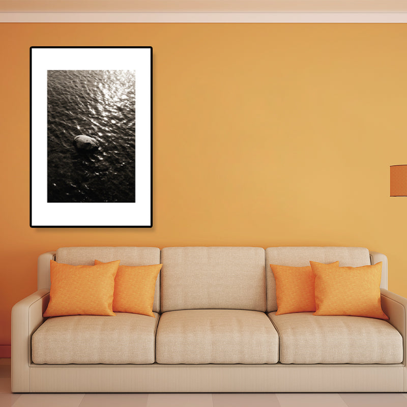 BowLift | Textured Ocean Surface Wall Art Tropical Canvas Print for Home Decor, Multiple Sizes