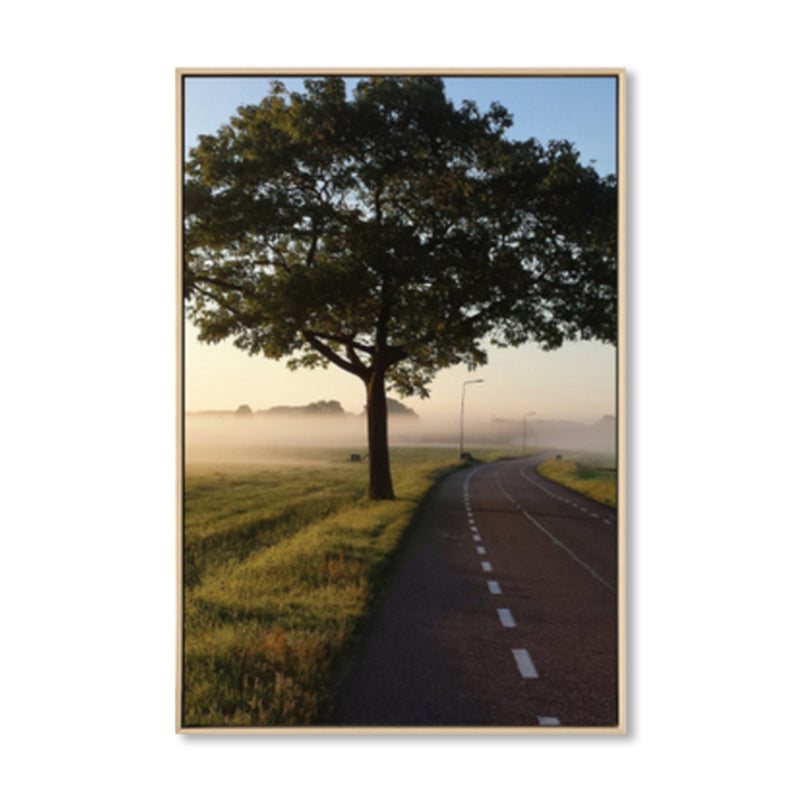 BowLift | Tropical Landscape Wall Decoration Canvas Texture Dark Color Wall Art for Living Room