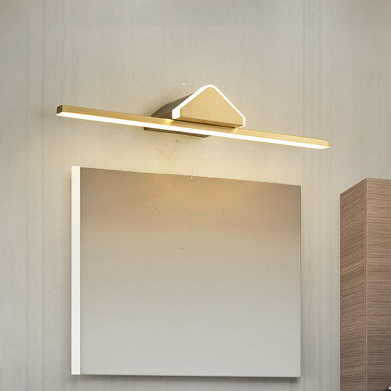 BowLift | Bar Metallic Wall Mounted Vanity Light Modernism LED Gold Wall Sconce Lighting with Prism Arm