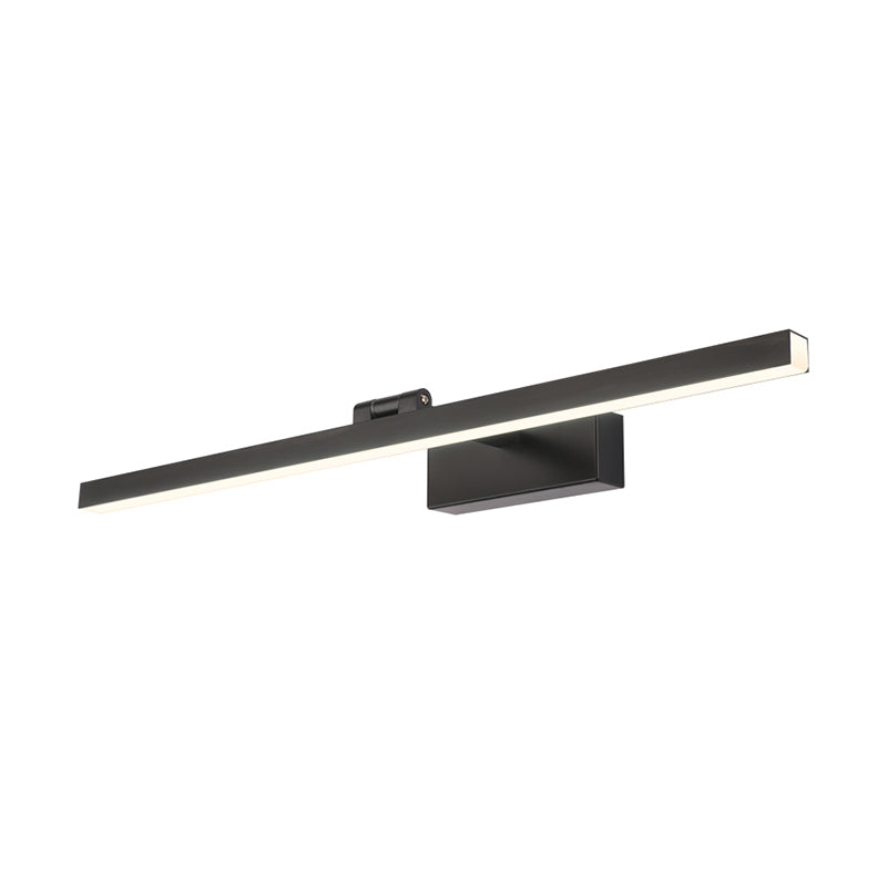 BowLift | Tubular Vanity Lamp Modernism Metal Black/White Finish LED Wall Lighting Ideas in Warm/White Light for Bathroom