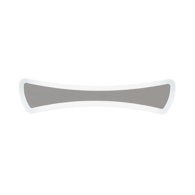 BowLift | Ultra-thin acrylic wash basin lamp contemporary LED silver wall light lighting for bathroom