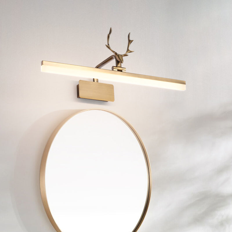 BowLift | Tubular Wall Lighting Ideas Modernism Metal Gold Antler LED Lighting Fixture in Warm/White Light
