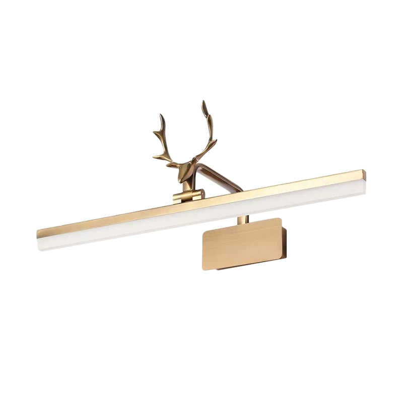 BowLift | Tubular Wall Lighting Ideas Modernism Metal Gold Antler LED Lighting Fixture in Warm/White Light