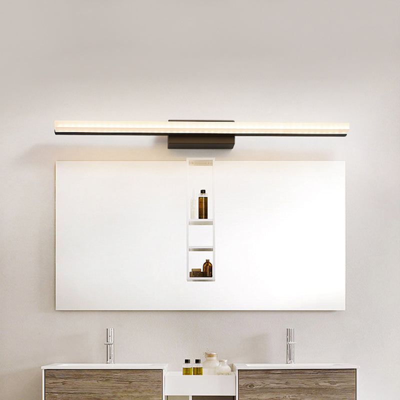 BowLift | Acrylic Linear Wall Sconce Modernism LED Wall Lighting Fixture in Black, Warm/White Light
