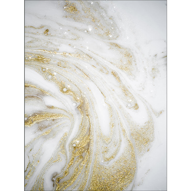 BowLift | Unique Abstract Area Rug Gold New Rug Polypropylene Pet Friendly Washable Non-Slip Area Rug for Home