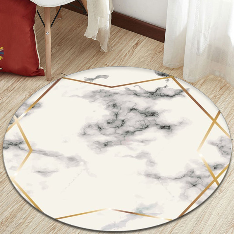BowLift | Contemporary Bedroom Carpet Multicolor Abstract Rug Synthetic Washable Non-Slip Pet-Friendly Indoor Rug