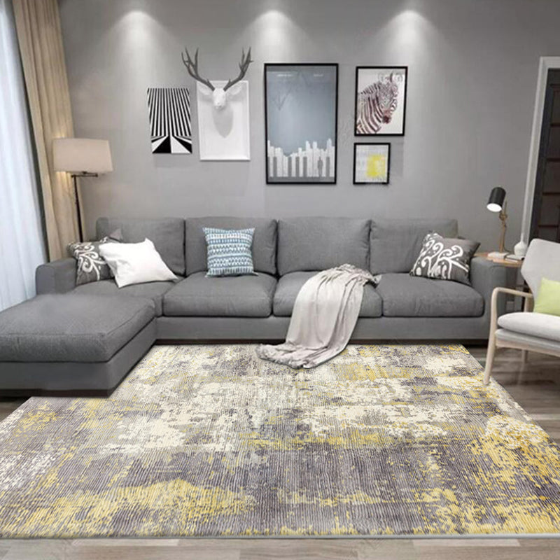 BowLift | Industrial living room rug abstract rug polyester washable non-slip pet-friendly carpet