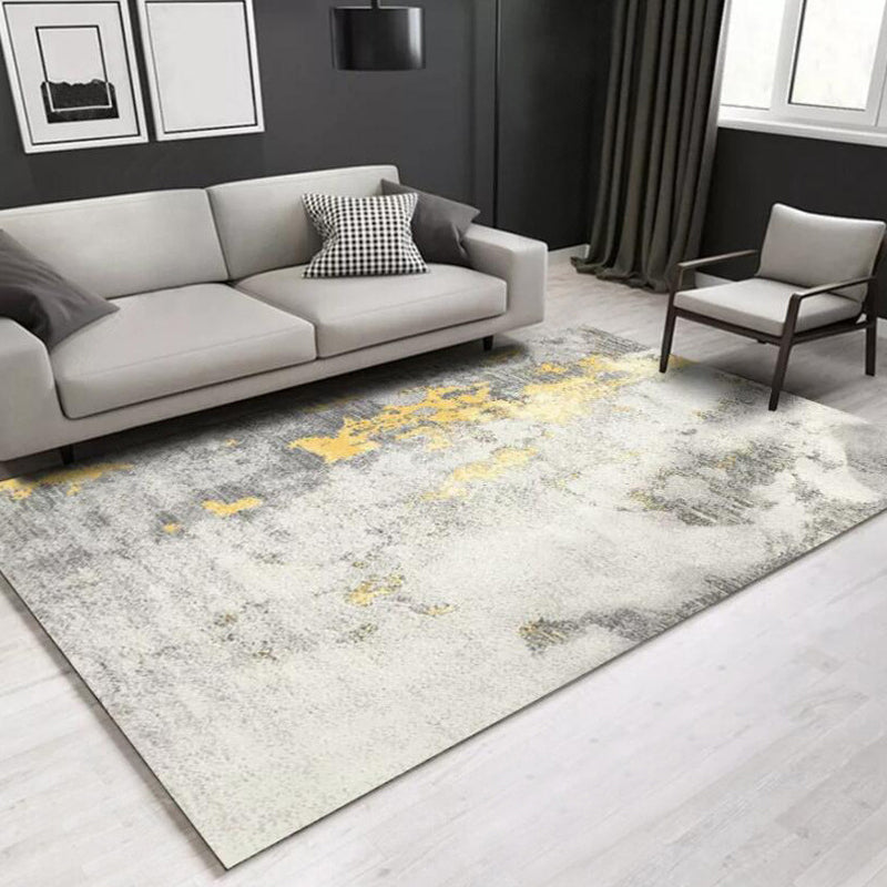 BowLift | Industrial abstract carpet polyester rug non-slip pet-friendly washable rug for living room