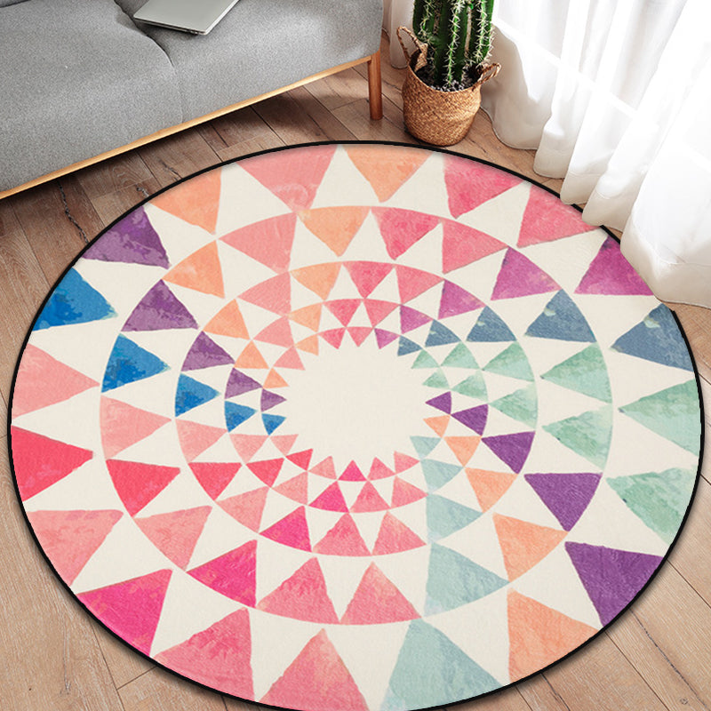 BowLift | Stylish Mandala Rug Pastel Color New Arrivals Rug Polypropylene Non-Slip Rug for Home Decor