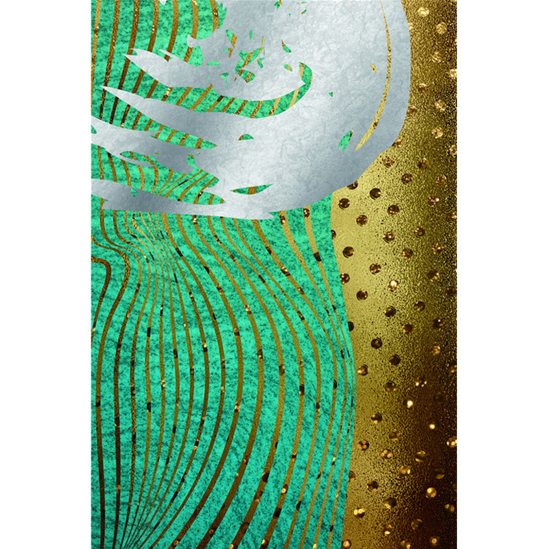 BowLift | Cyberpunk Living Room Carpet Multi Color Abstract Foil Streams Carpet Polyester Machine Washable Area Rug