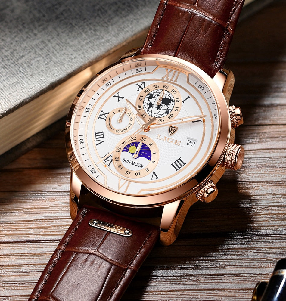 BowLift | Classic Chronograph Men’s Watch | Stylish & Functional Luxury Wristwatch for Every Occasion