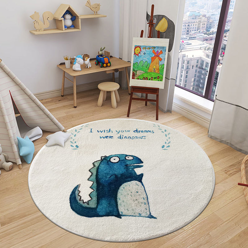 BowLift | Cartoon Animal Indoor Carpet Soft Color Polyester Rug Non-Slip Backing Washable Rug for Children's Room