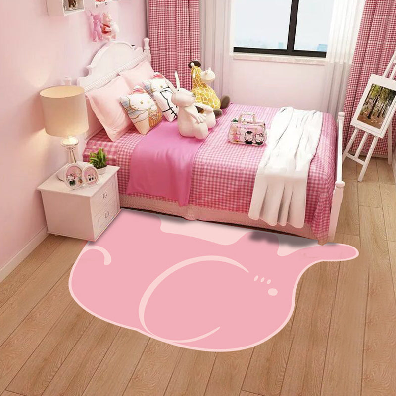 BowLift | Creative Pastel Cartoon Rug Synthetic Animal Pattern Rug Stain Resistant Non-Slip Carpet for Children's Bedroom