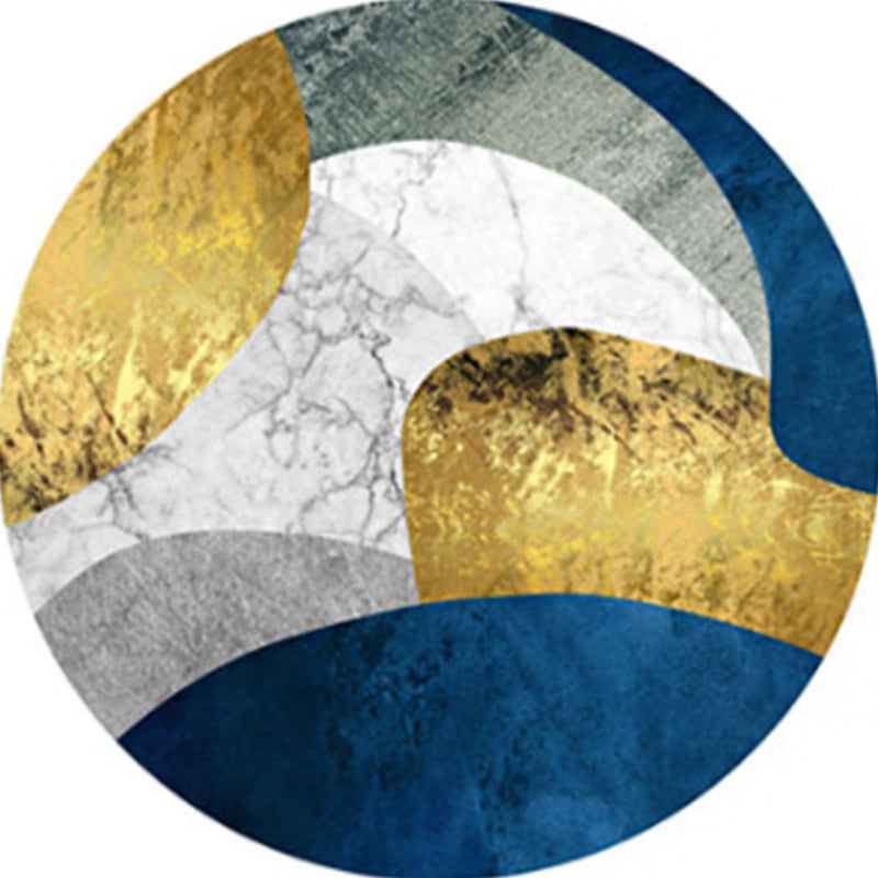 BowLift | Creative Northern Rug Multi Color Marble Geometric Shapes Carpet Stain-Resistant Pet-Friendly Rug for Living Room