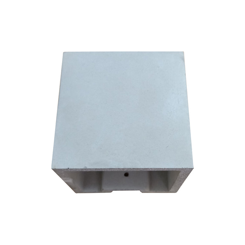 BowLift | Cube/Cuboid Cement Flush Mount Wall Light Nordic 1 Head Gray Up Down Sconces Light for Stairs, 4"/5"/7" Wide