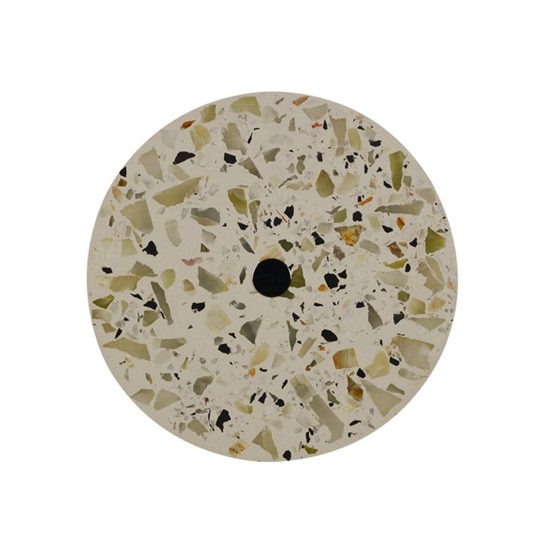 BowLift | Terrazzo Disk LED Wall Light Art Deco Black/Red/Blue Flush Mount Wall Lamp for the Living Room