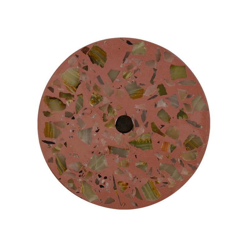 BowLift | Terrazzo Disk LED Wall Light Art Deco Black/Red/Blue Flush Mount Wall Lamp for the Living Room