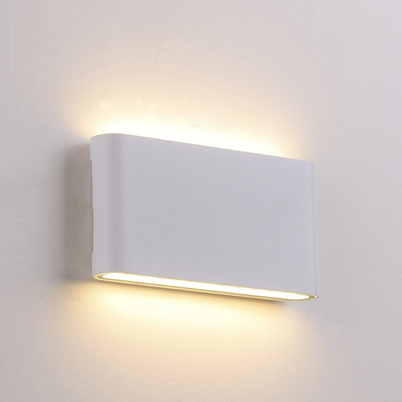 BowLift | Black/White Rectangular Built-in Wall Lamp Nordic Aluminum Small/Medium LED Wall Light