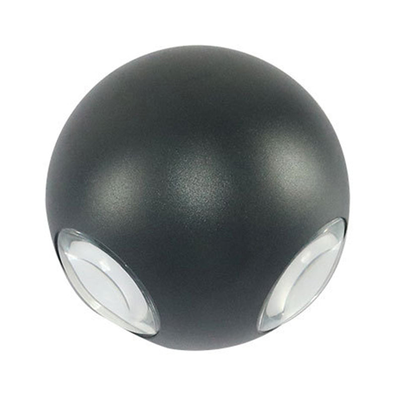 BowLift | Dome Living Room Flush Wall Sconce Metal 4-Light Nordic Wall-Mount Lamp in Black/White